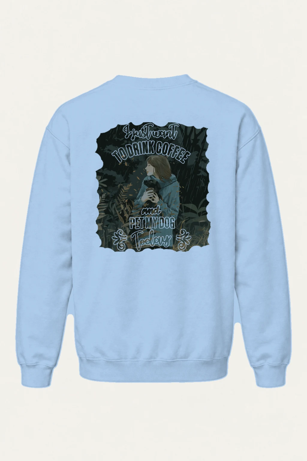 "Coffee And Dog" Heavy Blend Unisex Crewneck Sweatshirt | Gildan 18000