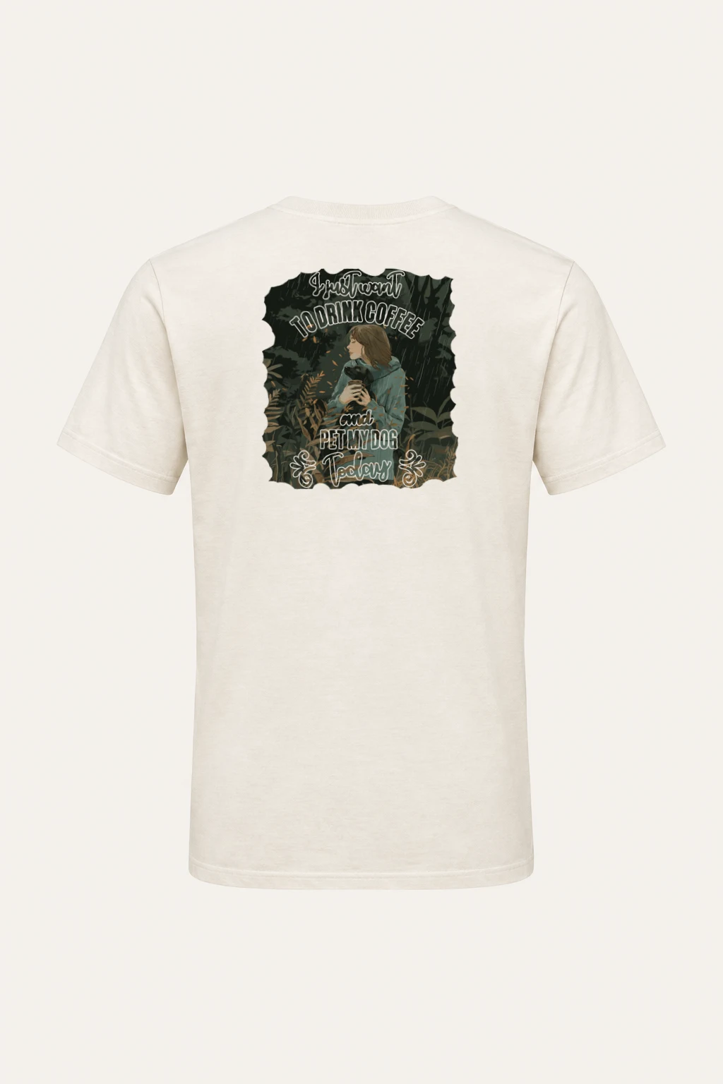 "Coffee And Pets" Heavyweight Unisex Crewneck T-shirt | Gildan 5000