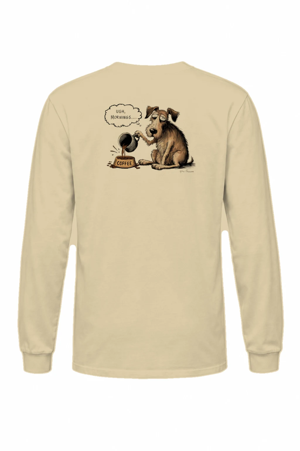 "Coffee Before Conversation" Unisex Longsleeve T-shirt | Gildan 2400