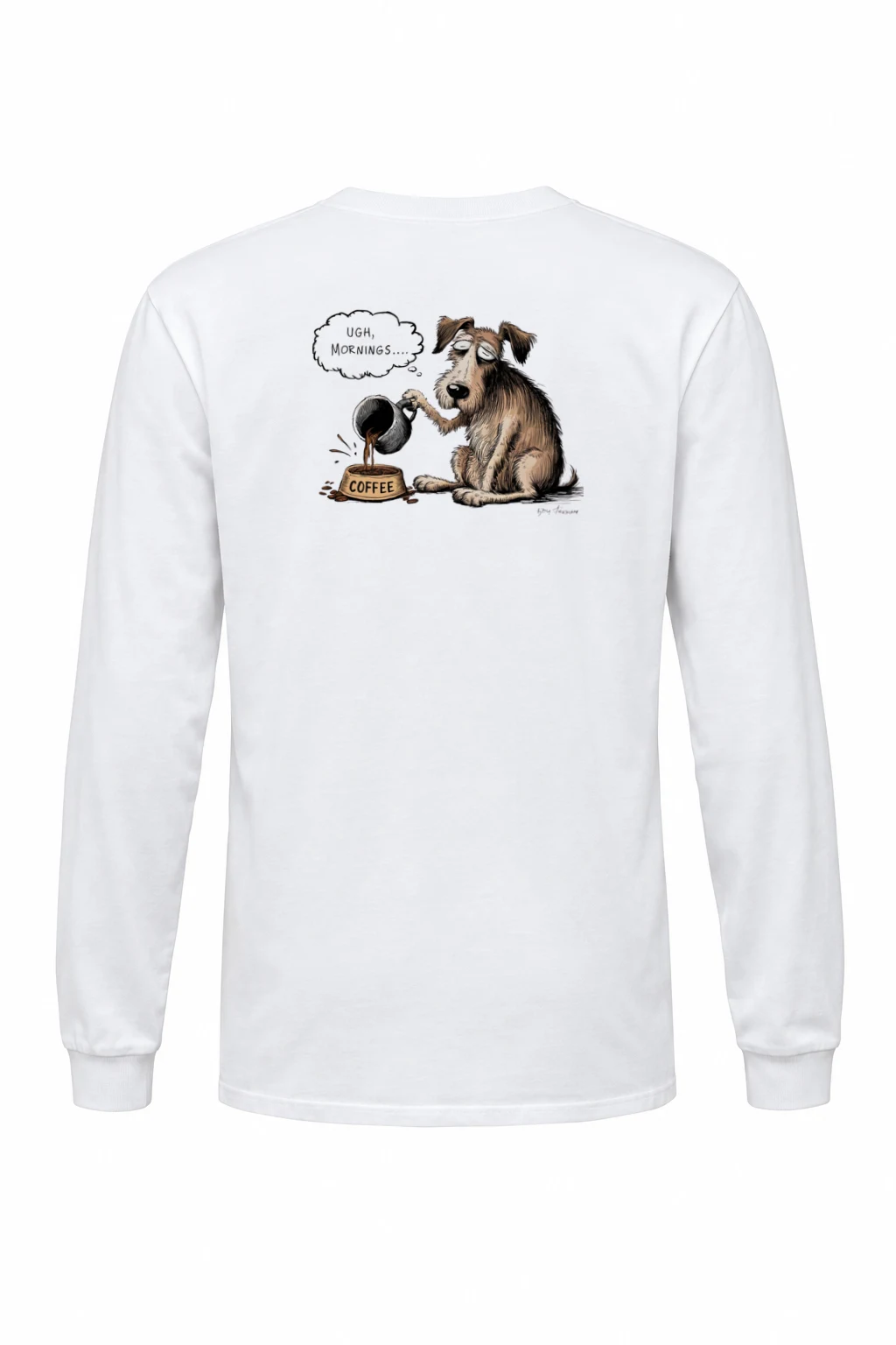 "Coffee Before Conversation" Unisex Longsleeve T-shirt | Gildan 2400