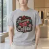 "Coffee Blossom Club" Heavyweight Unisex Crewneck T-shirt | Gildan 5000