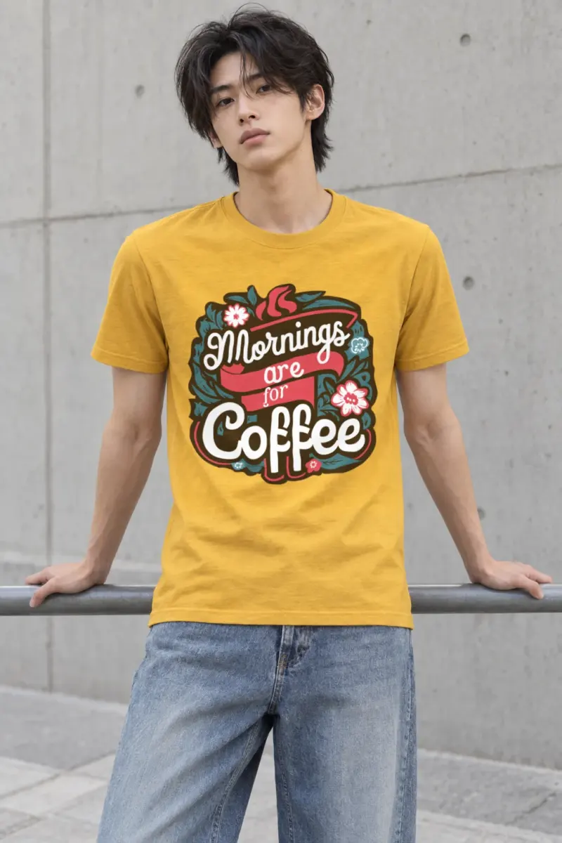 "Coffee Blossom Club" Heavyweight Unisex Crewneck T-shirt