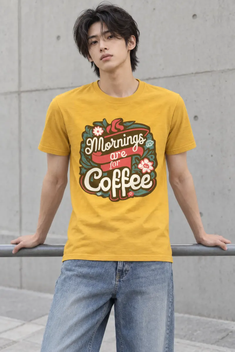 "Coffee Blossom Club" Heavyweight Unisex Crewneck T-shirt