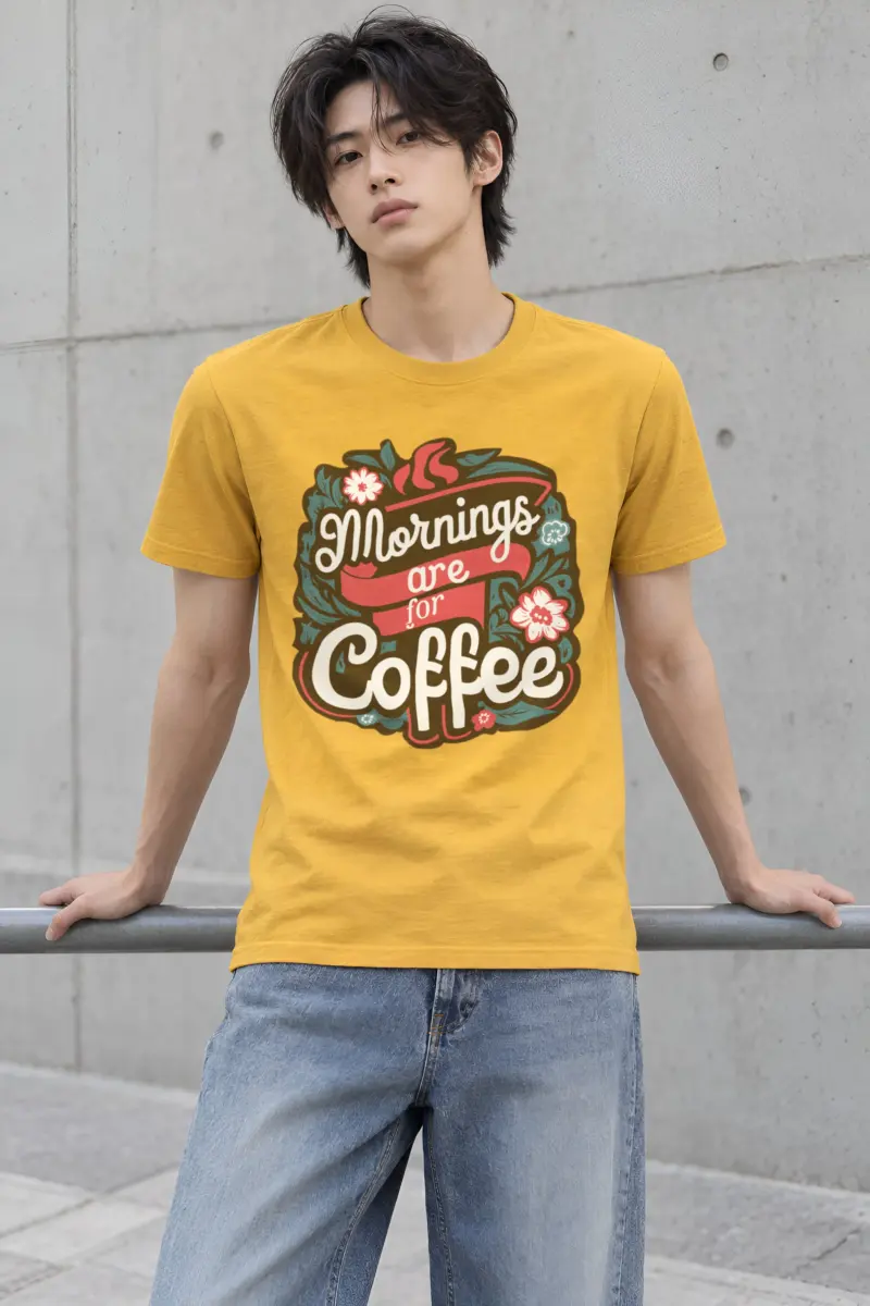 "Coffee Blossom Club" Heavyweight Unisex Crewneck T-shirt