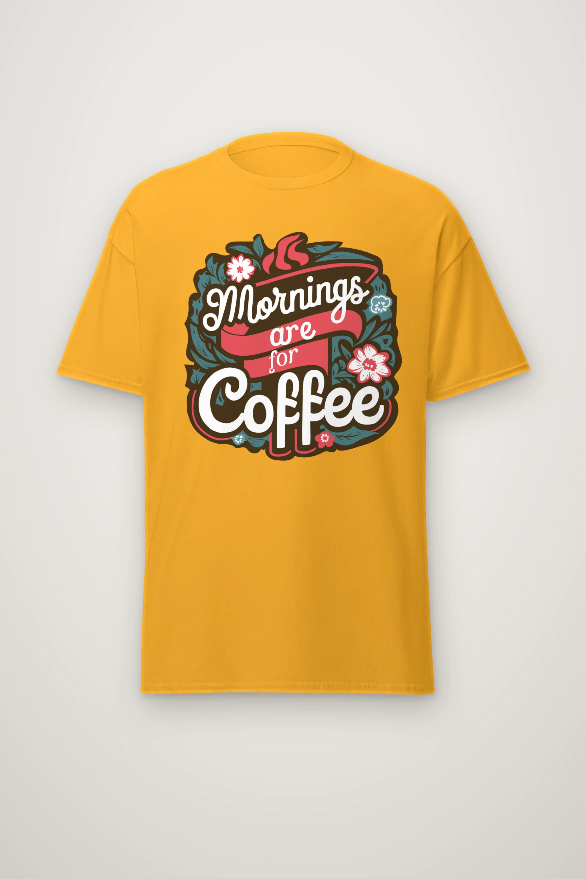 "Coffee Blossom Club" Heavyweight Unisex Crewneck T-shirt