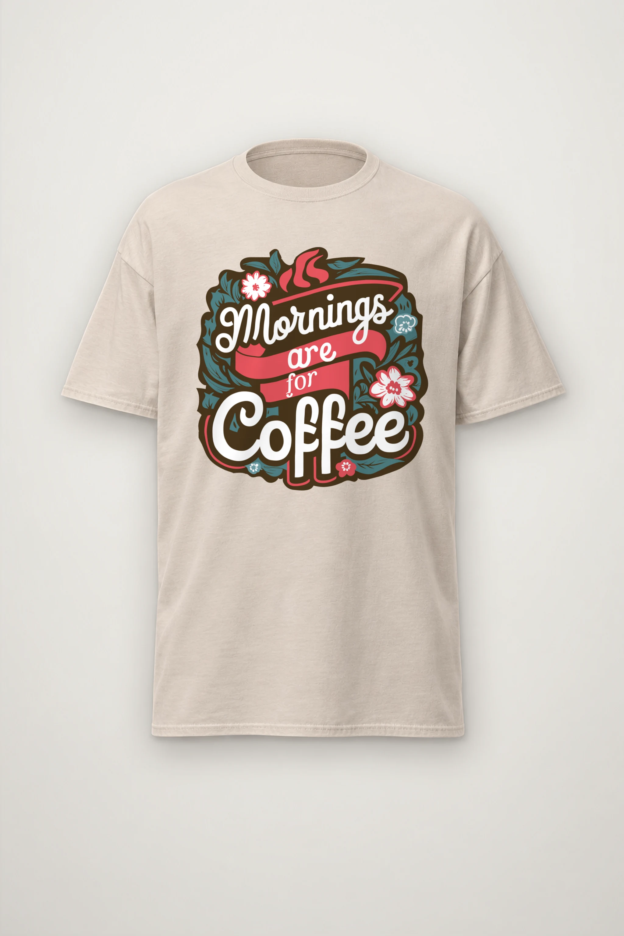 "Coffee Blossom Club" Heavyweight Unisex Crewneck T-shirt