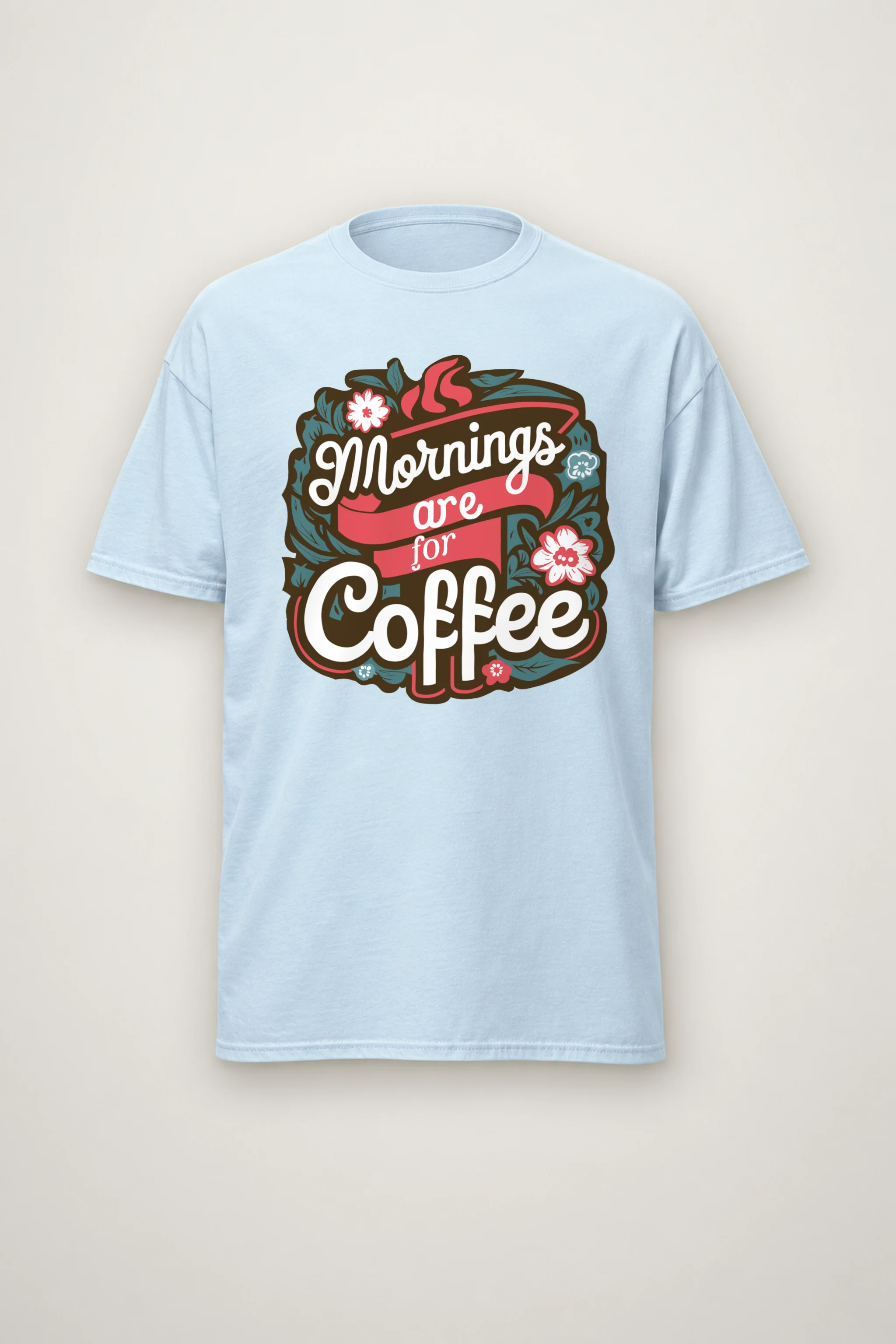 "Coffee Blossom Club" Heavyweight Unisex Crewneck T-shirt