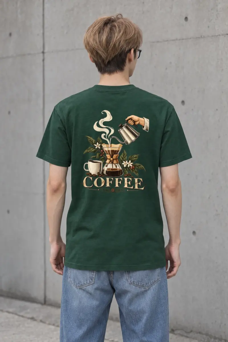 "Coffee Botanica" Heavyweight Unisex Crewneck T-shirt