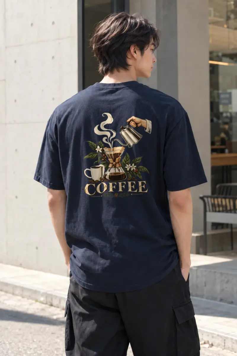 "Coffee Botanica" Heavyweight Unisex Crewneck T-shirt | Gildan 5000