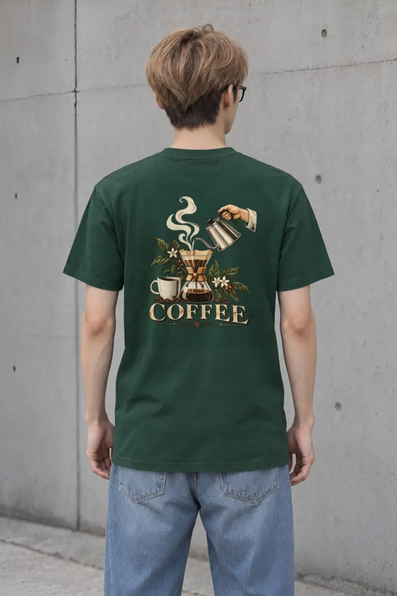 "Coffee Botanica" Heavyweight Unisex Crewneck T-shirt