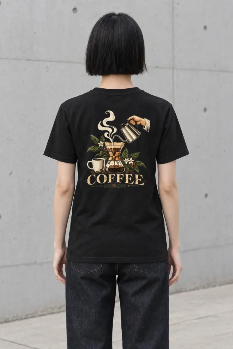 "Coffee Botanica" Heavyweight Unisex Crewneck T-shirt | Gildan 5000