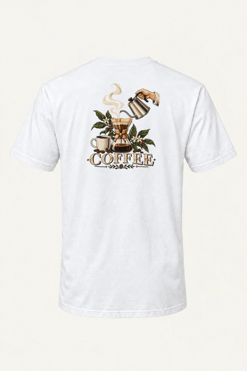 "Coffee Botanica" Heavyweight Unisex Crewneck T-shirt | Gildan 5000