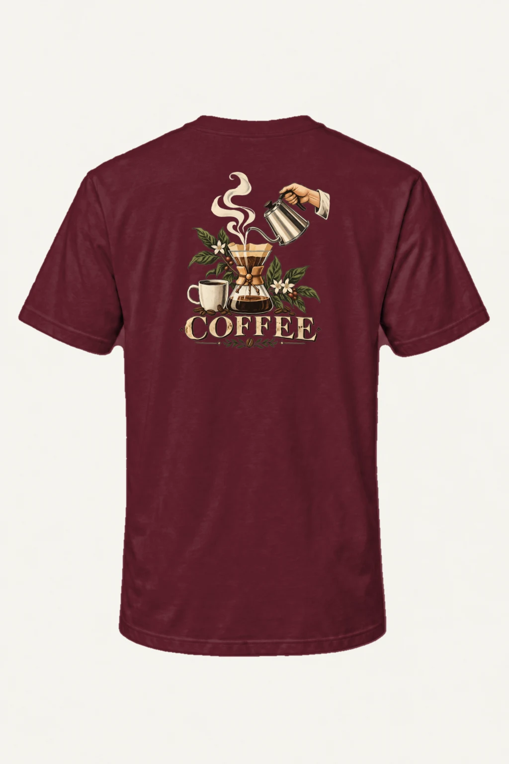 "Coffee Botanica" Heavyweight Unisex Crewneck T-shirt | Gildan 5000