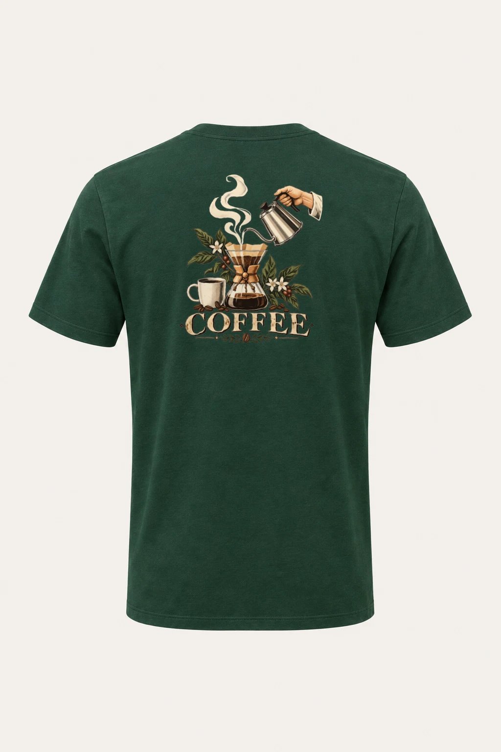 "Coffee Botanica" Heavyweight Unisex Crewneck T-shirt | Gildan 5000