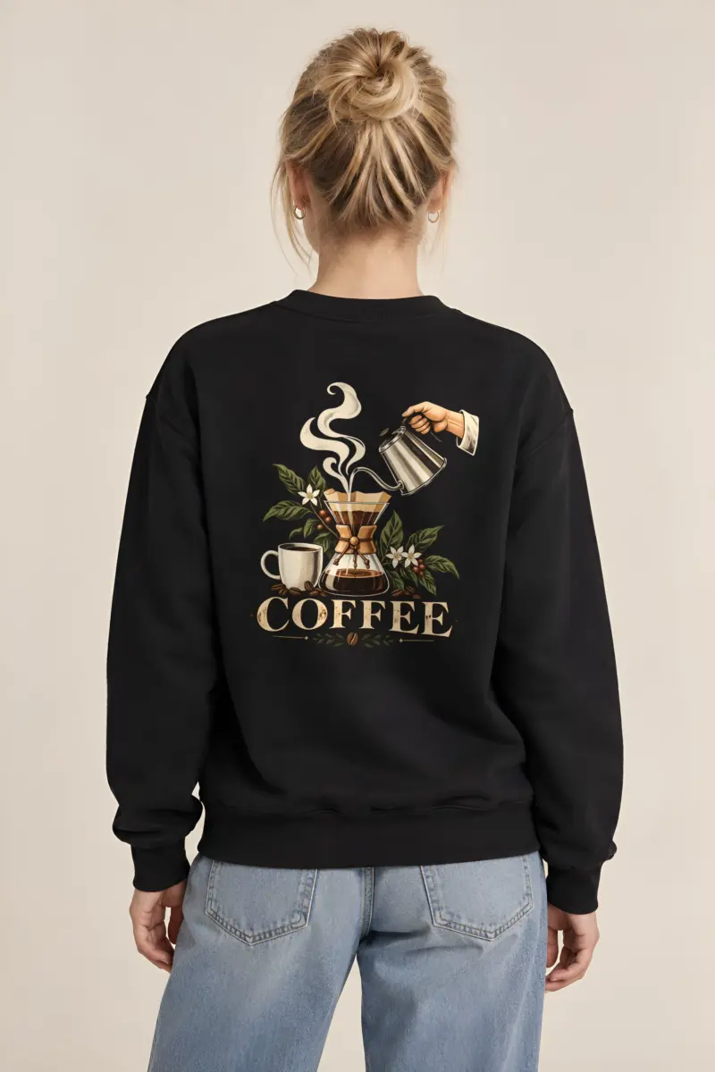 "Coffee Botanical" Heavy Blend Unisex Crewneck Sweatshirt