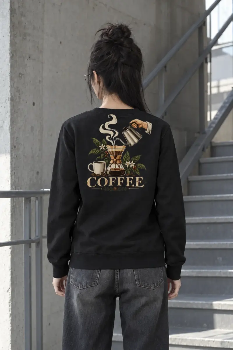 "Coffee Botanical" Heavy Blend Unisex Crewneck Sweatshirt