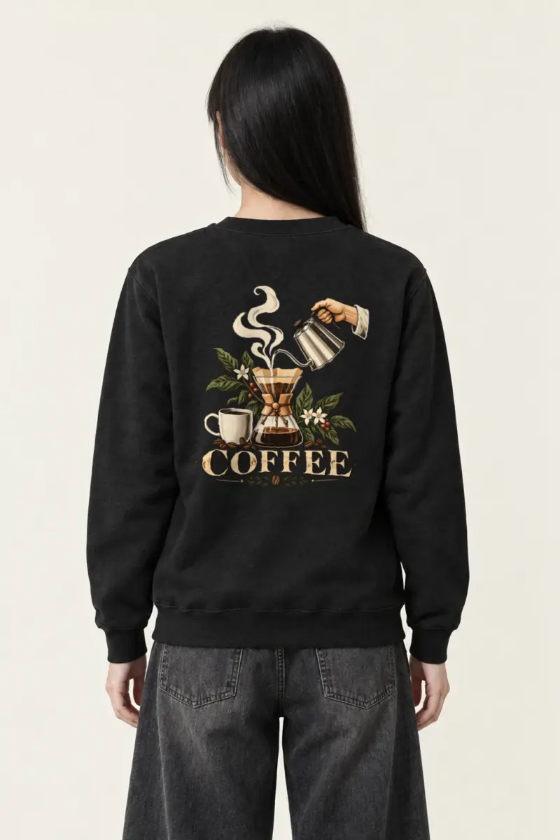 "Coffee Botanical" Heavy Blend Unisex Crewneck Sweatshirt