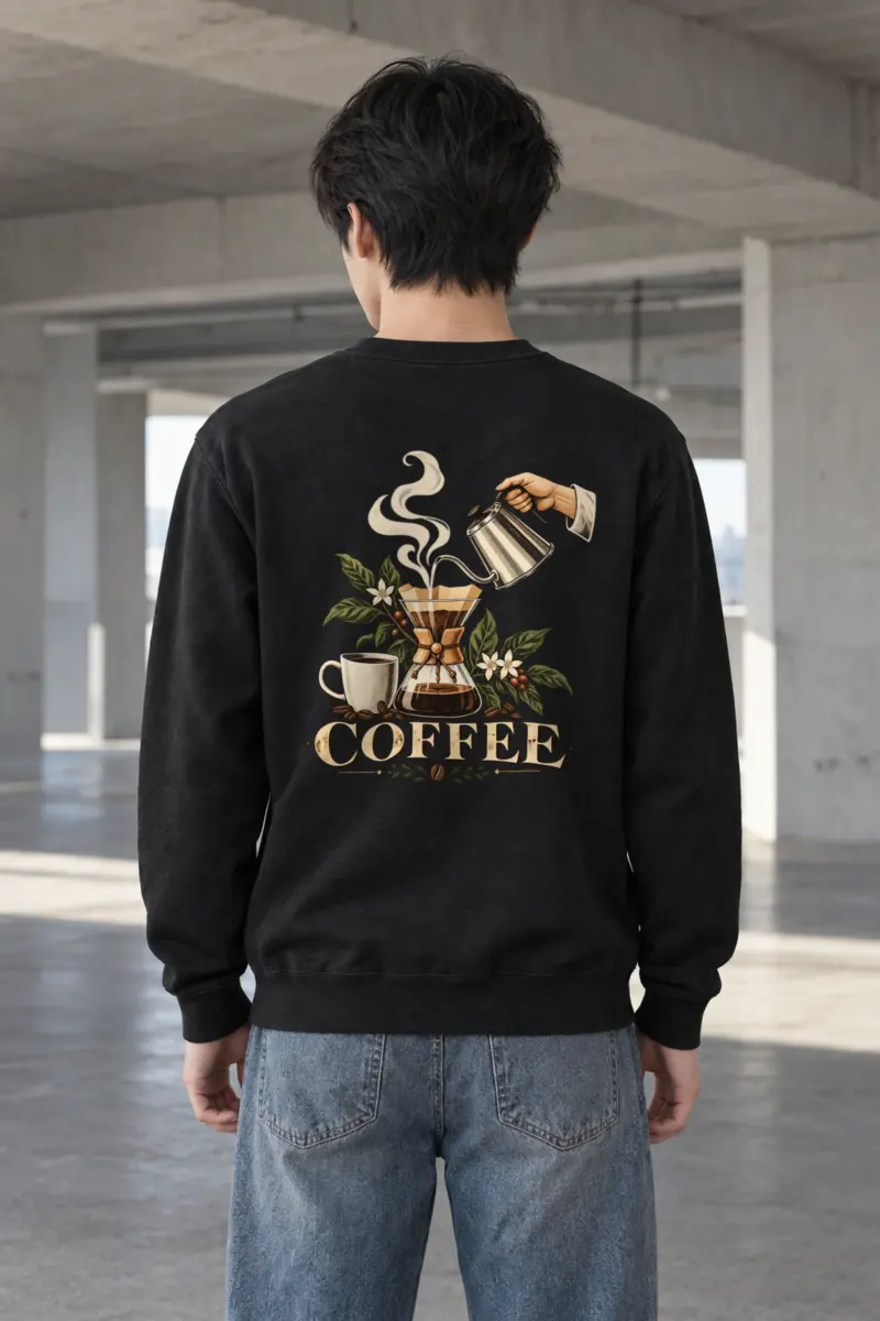 "Coffee Botanical" Heavy Blend Unisex Crewneck Sweatshirt