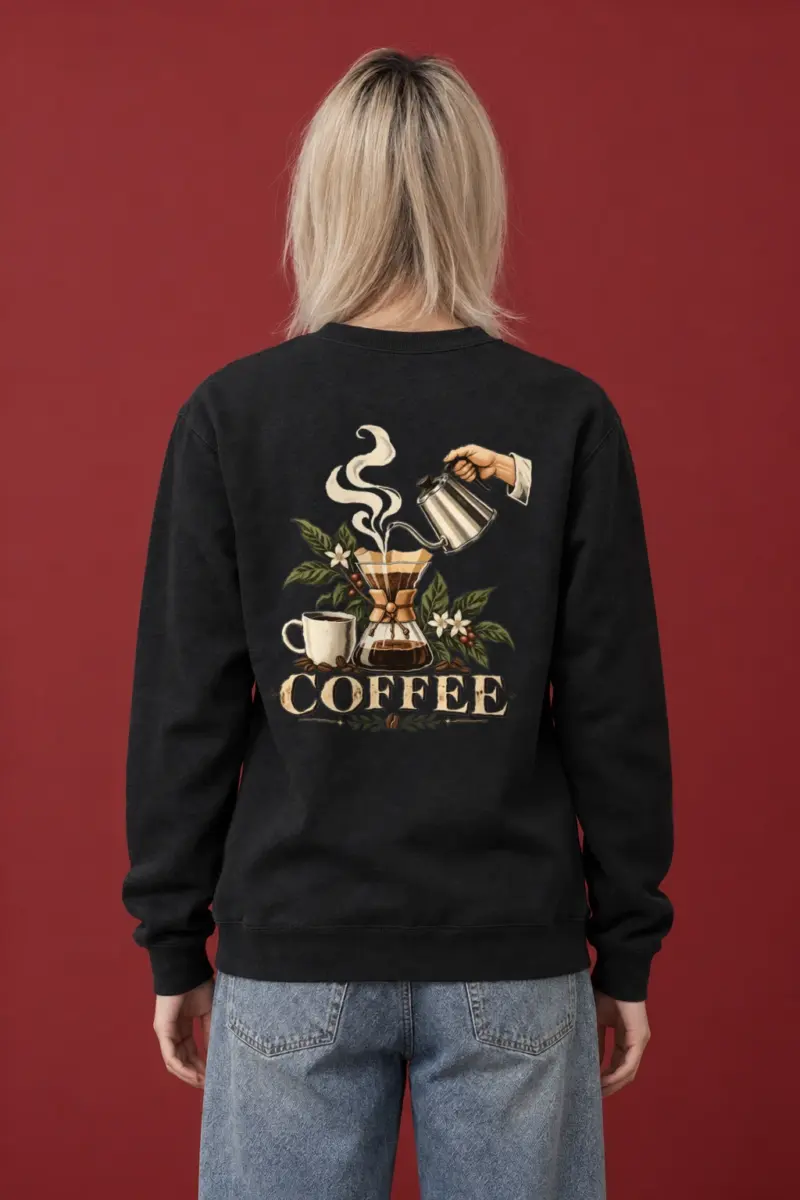 "Coffee Botanical" Heavy Blend Unisex Crewneck Sweatshirt
