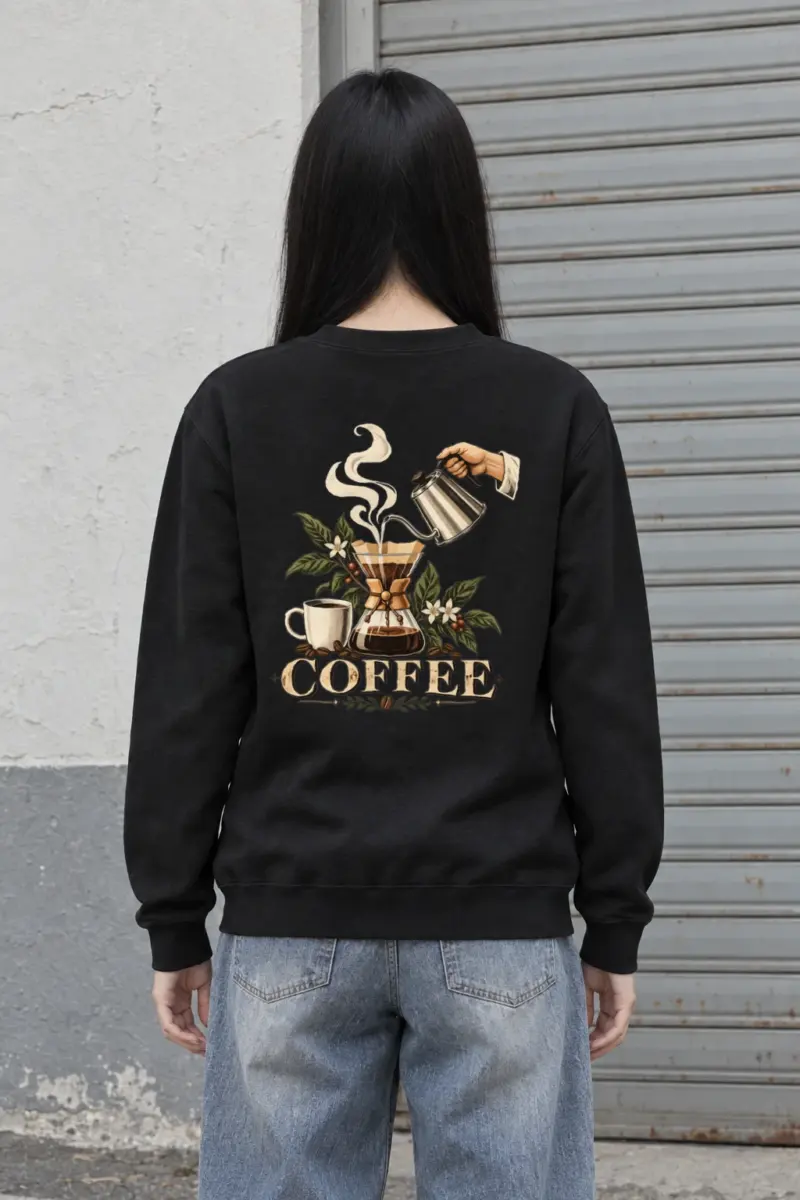 "Coffee Botanical" Heavy Blend Unisex Crewneck Sweatshirt
