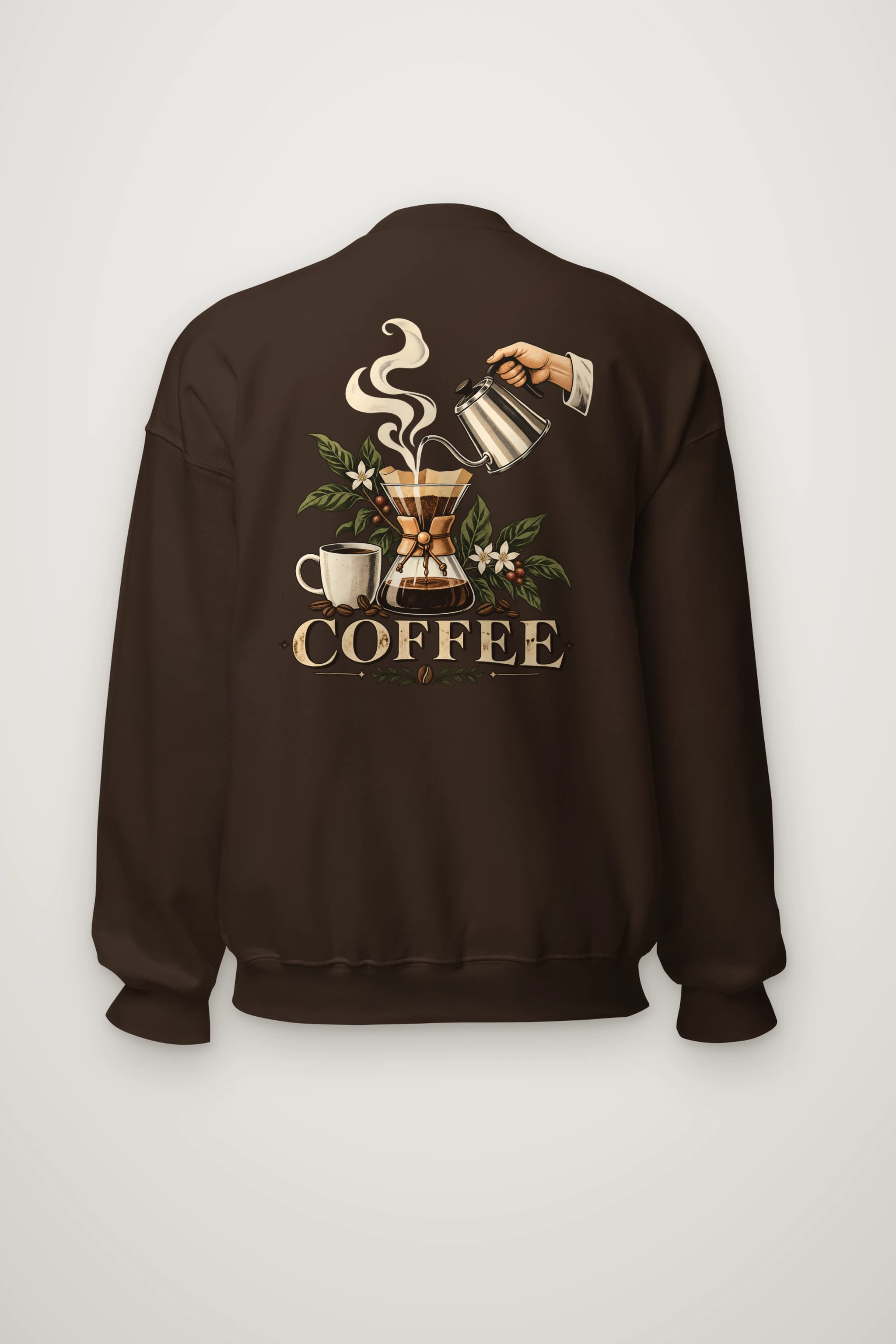 "Coffee Botanical" Heavy Blend Unisex Crewneck Sweatshirt