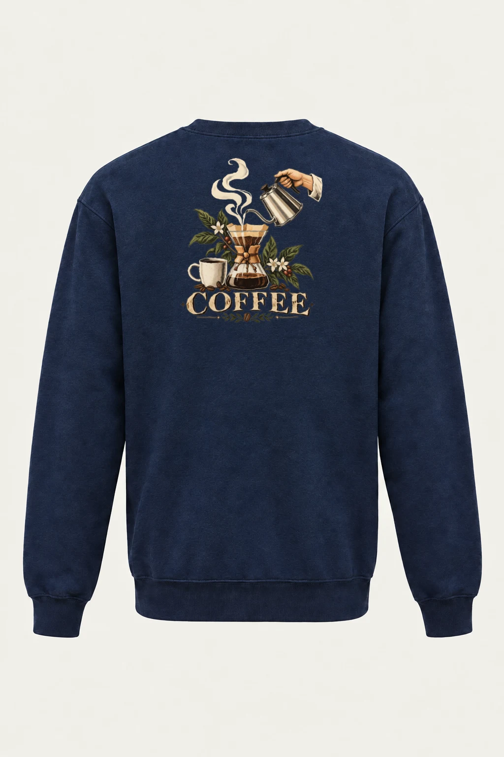 "Coffee Botanical" Heavy Blend Unisex Crewneck Sweatshirt | Gildan 18000