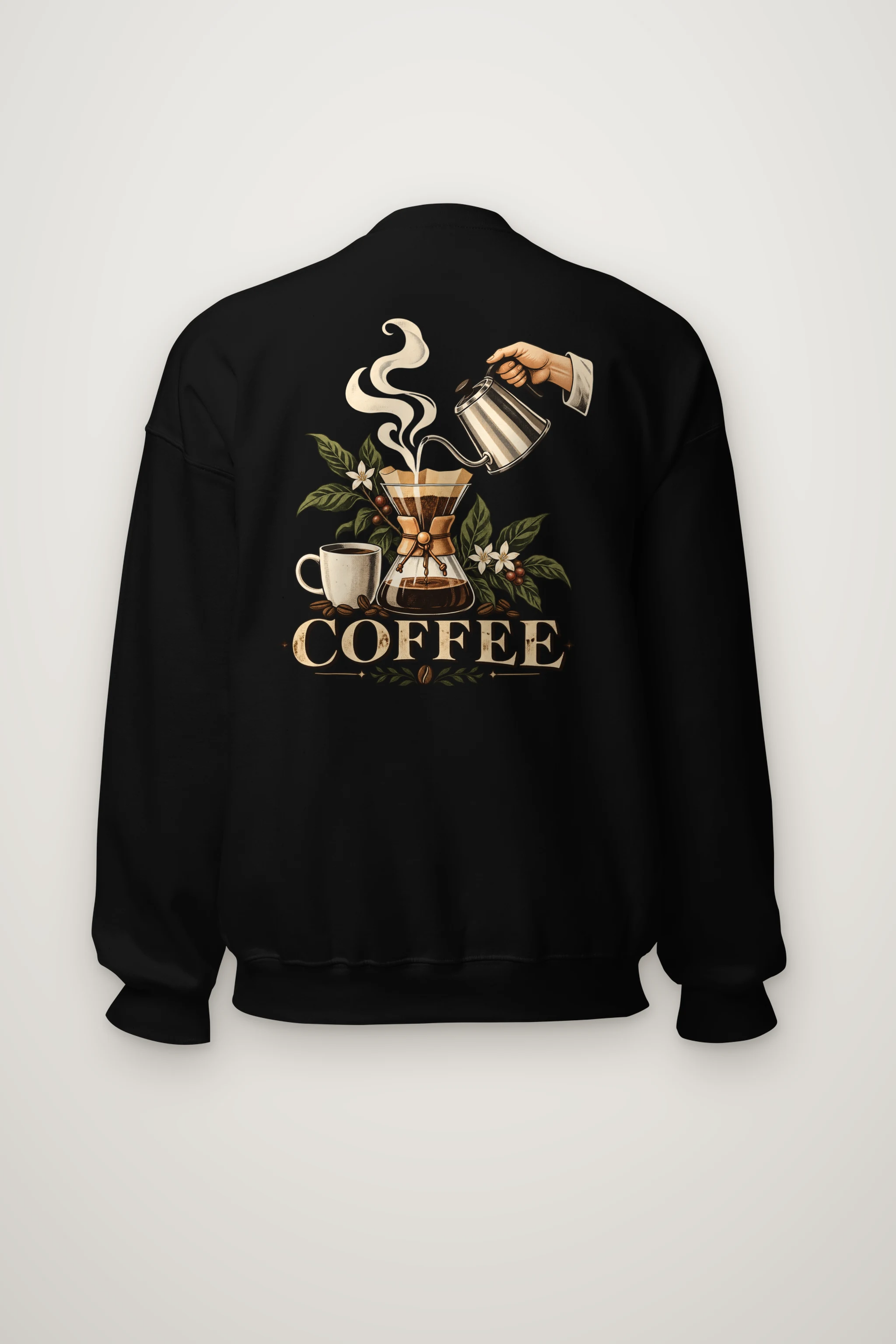 "Coffee Botanical" Heavy Blend Unisex Crewneck Sweatshirt