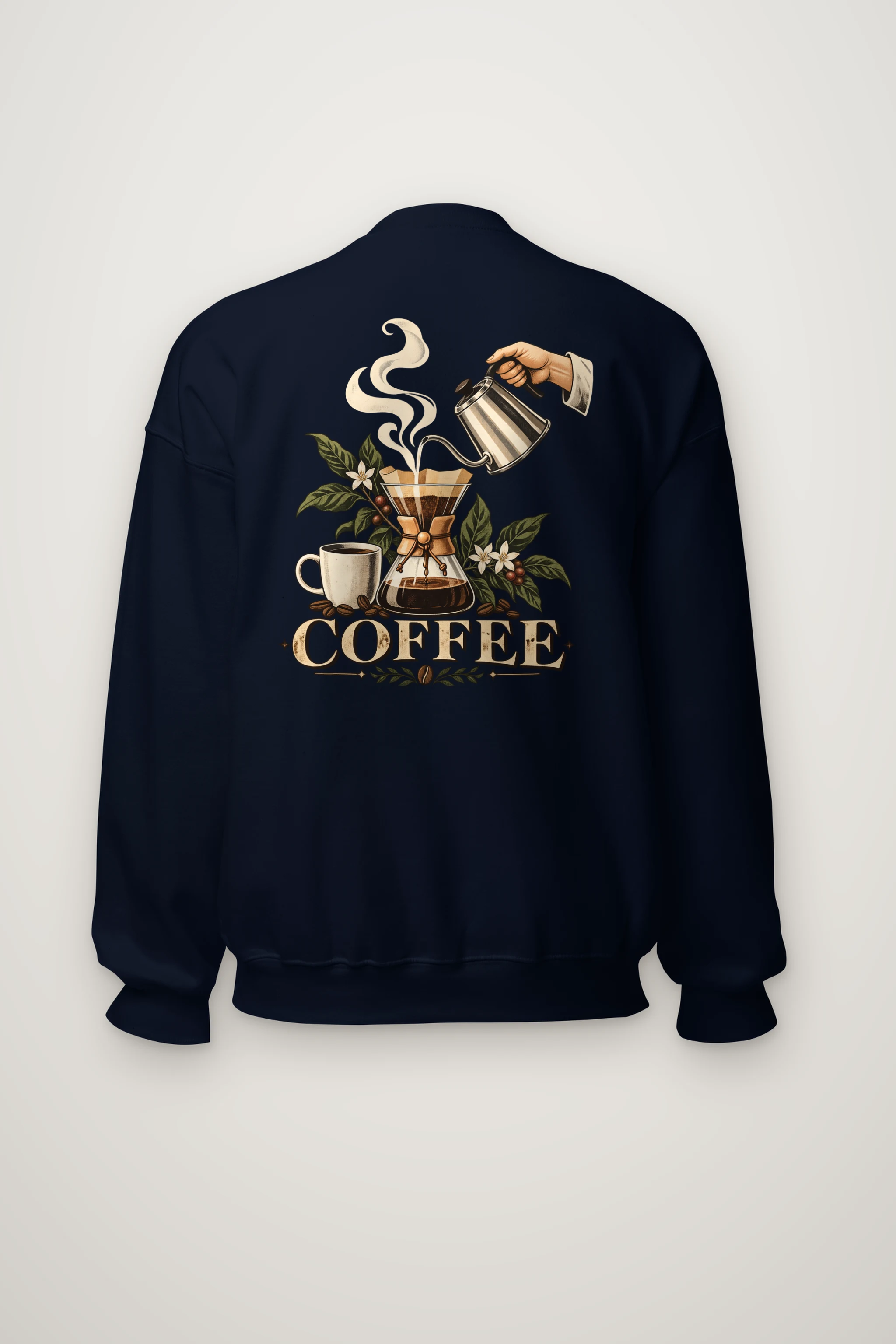 "Coffee Botanical" Heavy Blend Unisex Crewneck Sweatshirt