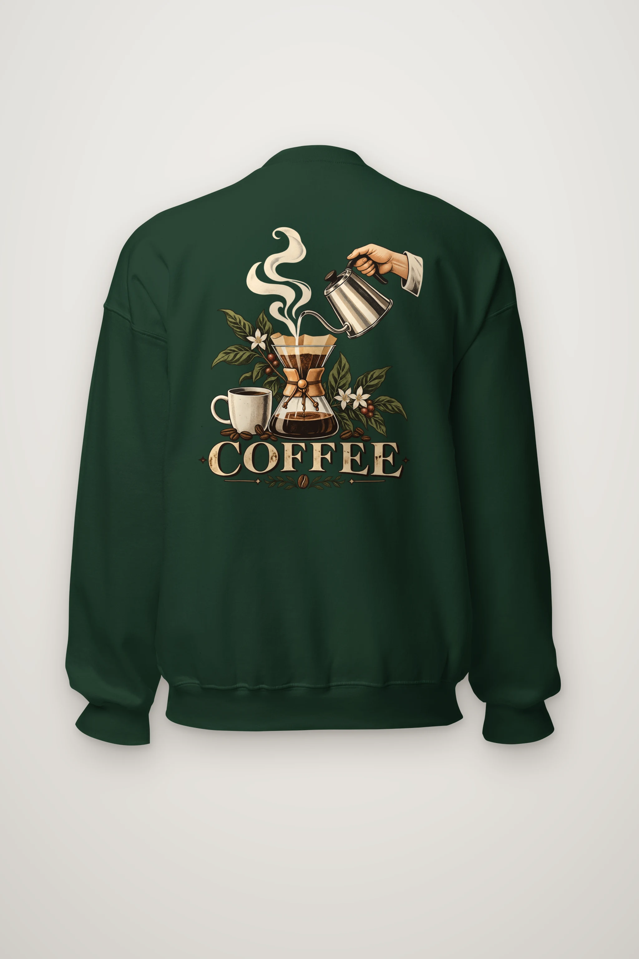 "Coffee Botanical" Heavy Blend Unisex Crewneck Sweatshirt