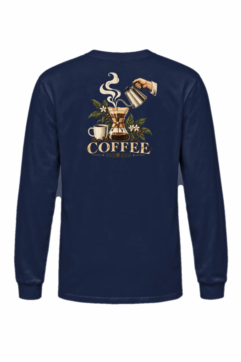 "Coffee Botanicals" Unisex Longsleeve T-shirt | Gildan 2400