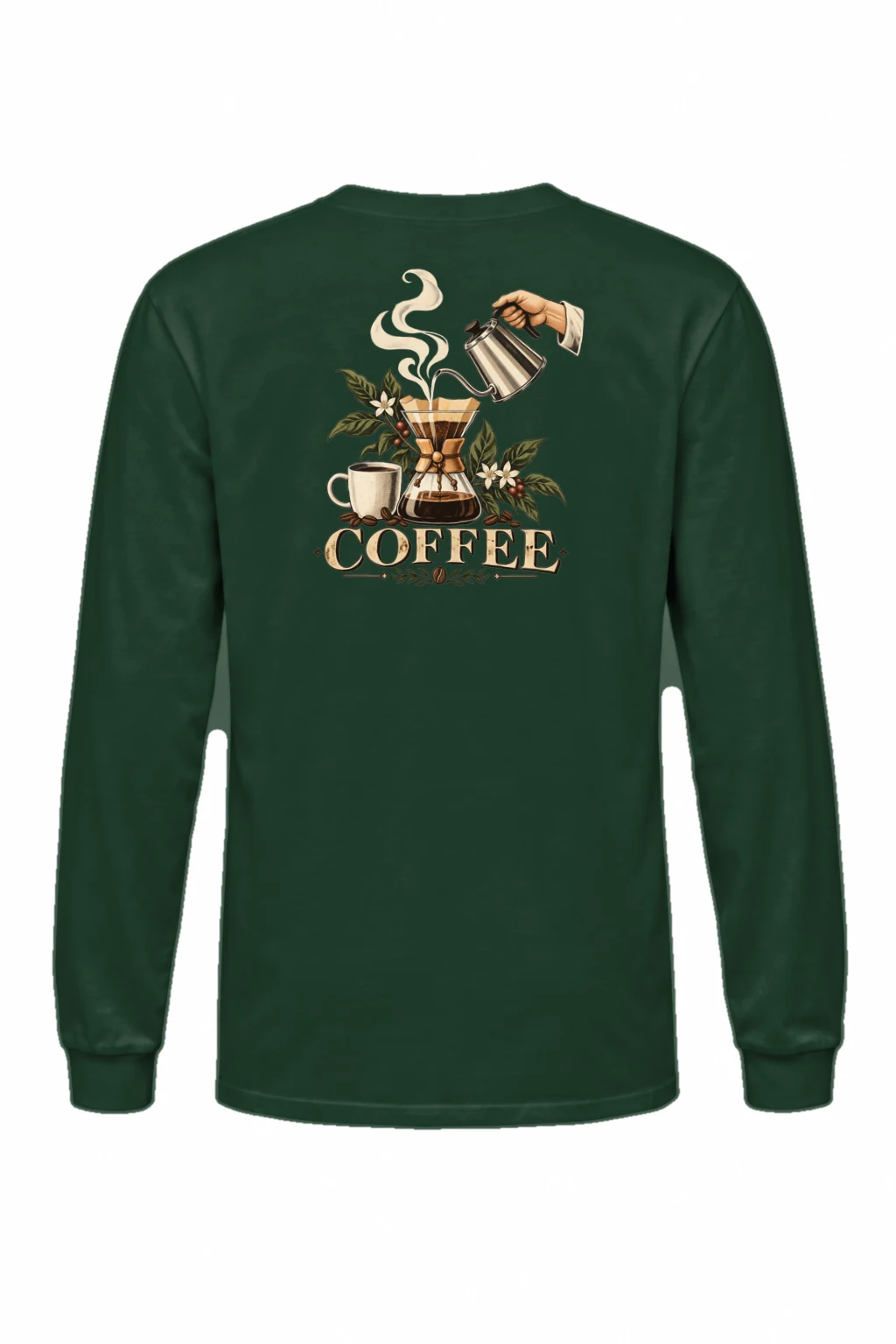 "Coffee Botanicals" Unisex Longsleeve T-shirt | Gildan 2400