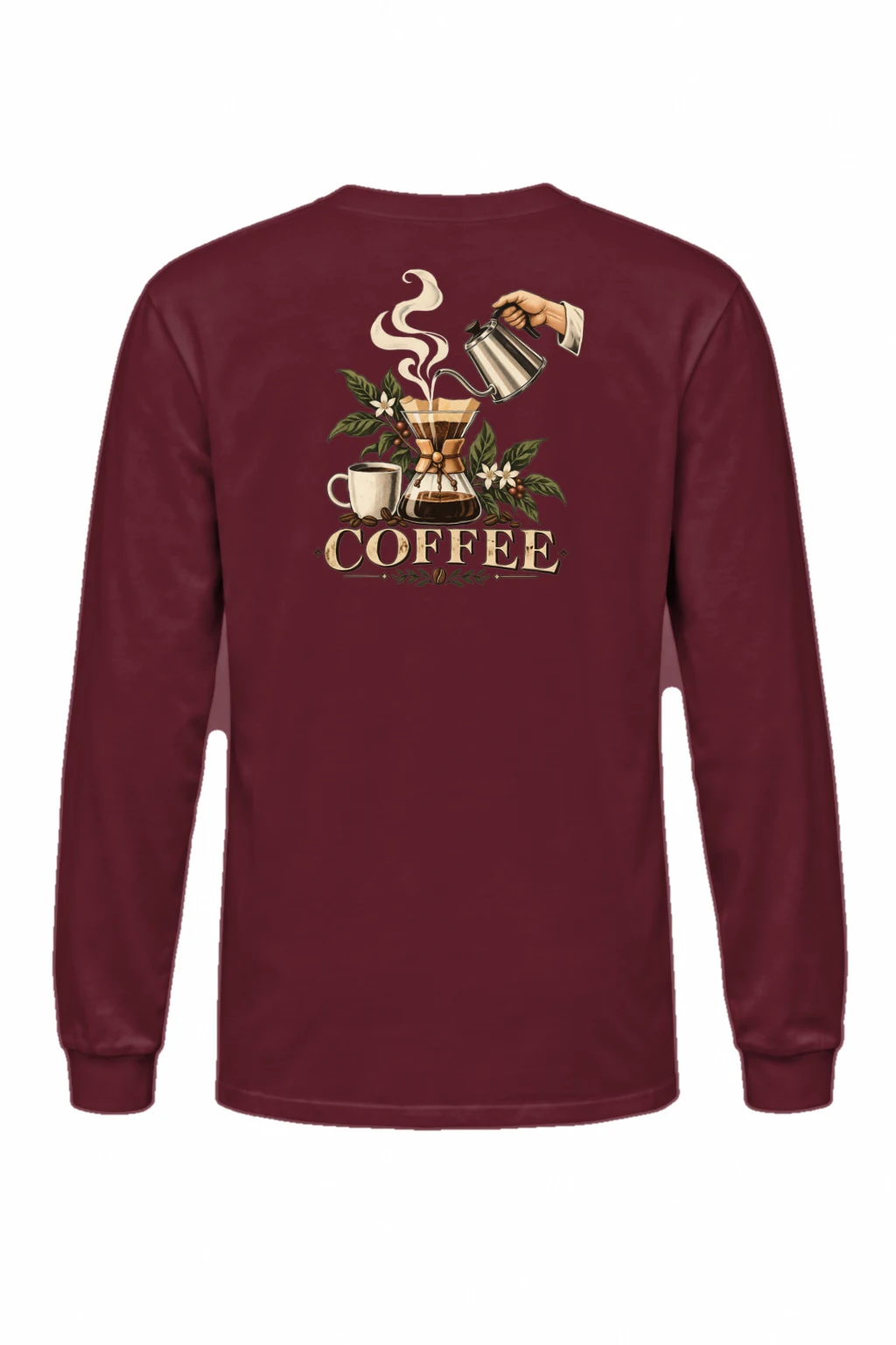 "Coffee Botanicals" Unisex Longsleeve T-shirt | Gildan 2400
