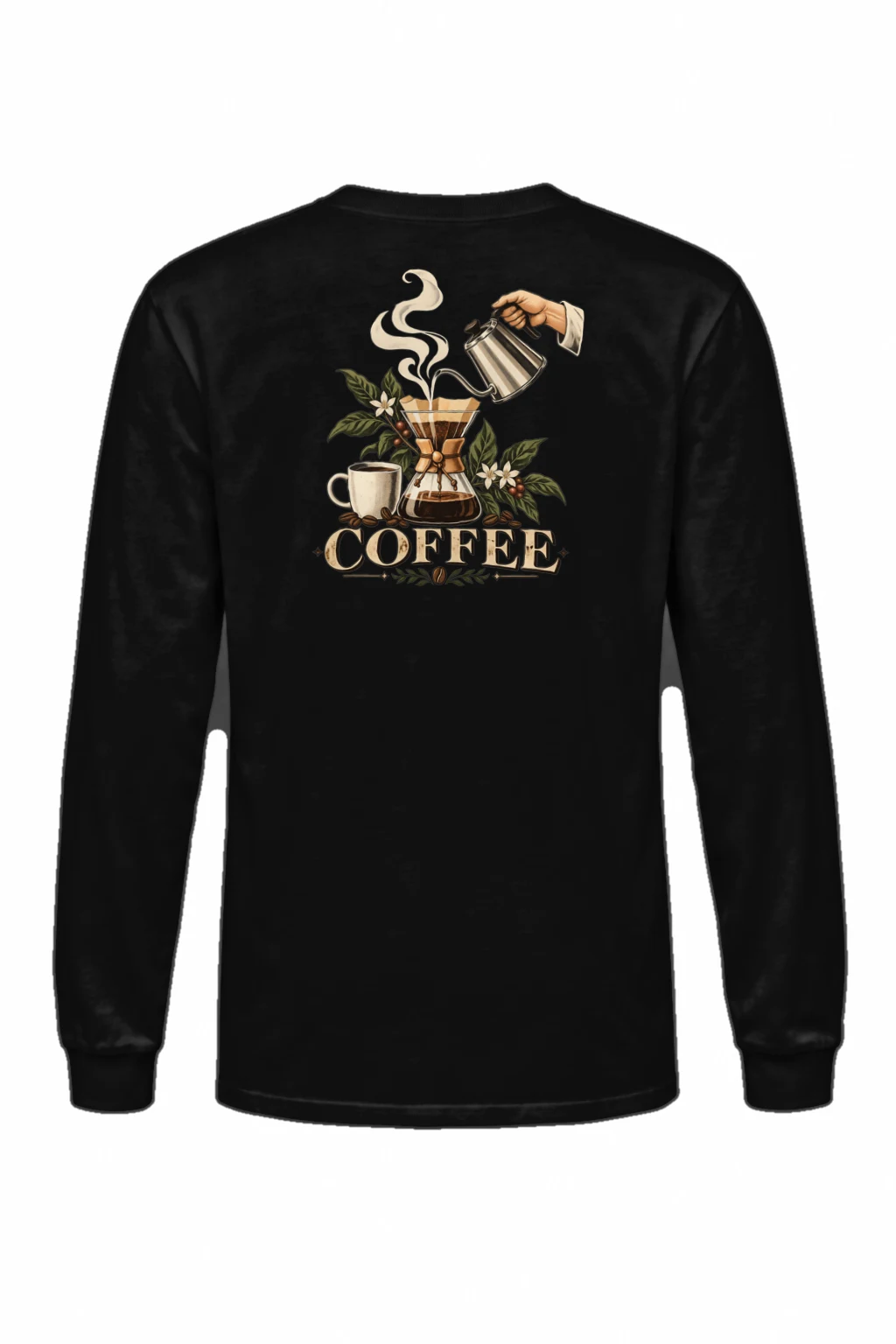 "Coffee Botanicals" Unisex Longsleeve T-shirt | Gildan 2400