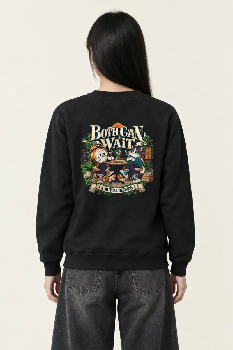 "Coffee Break Clock" Heavy Blend Unisex Crewneck Sweatshirt