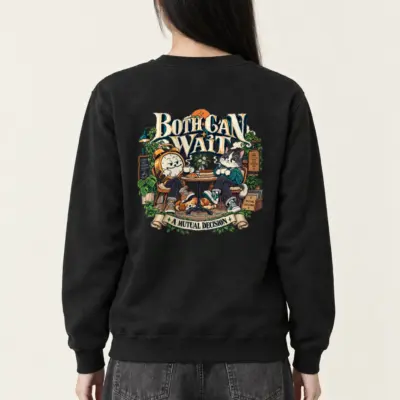 "Coffee Break Clock" Heavy Blend Unisex Crewneck Sweatshirt
