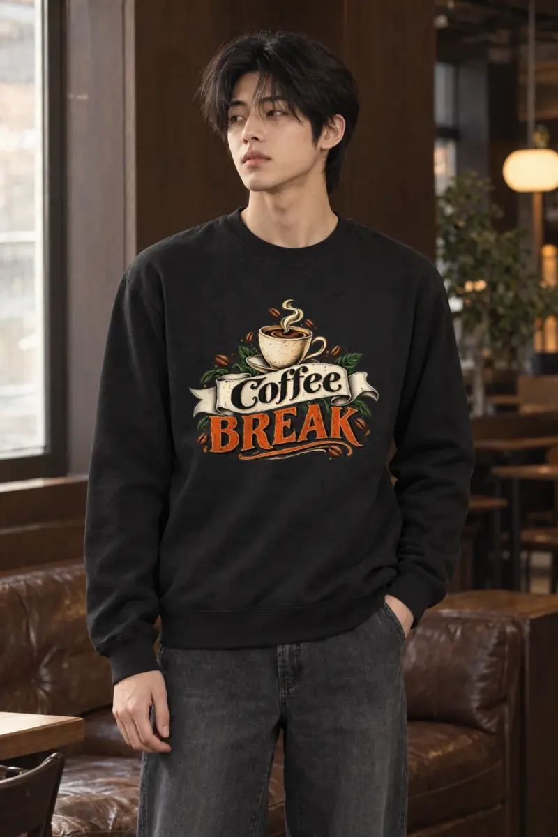 "Coffee Break" Heavy Blend Unisex Crewneck Sweatshirt