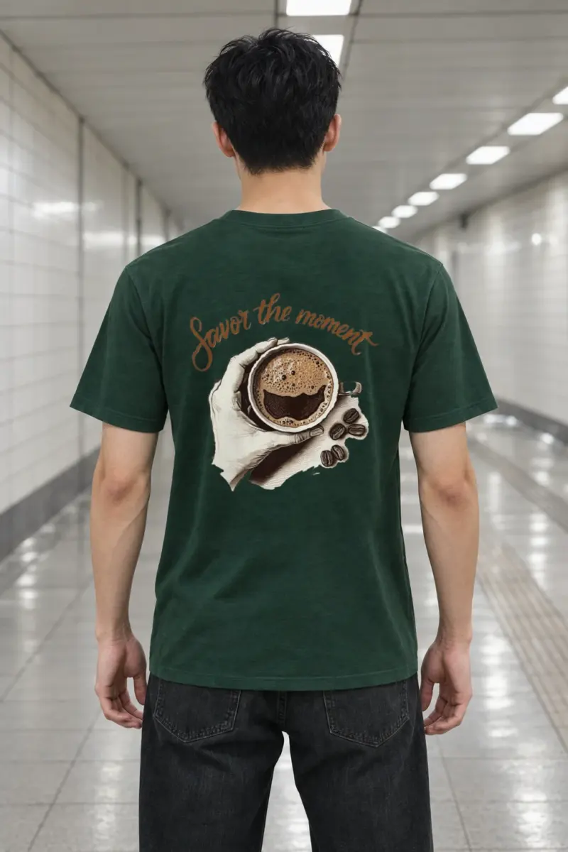 "Coffee Break Ritual" Heavyweight Unisex Crewneck T-shirt