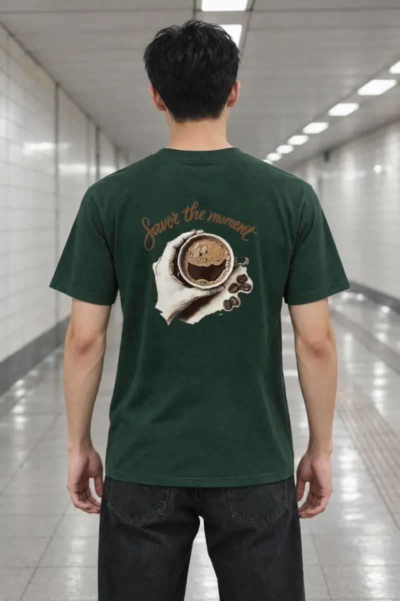 "Coffee Break Ritual" Heavyweight Unisex Crewneck T-shirt