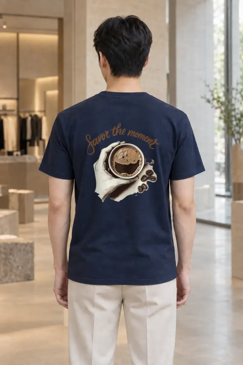 "Coffee Break Ritual" Heavyweight Unisex Crewneck T-shirt | Gildan 5000