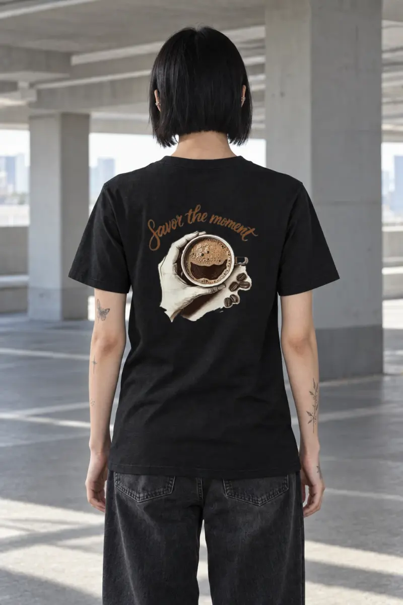 "Coffee Break Ritual" Heavyweight Unisex Crewneck T-shirt