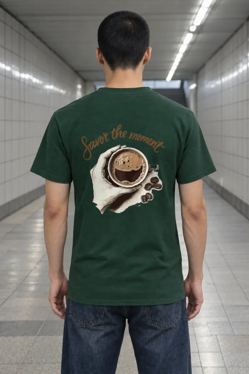 "Coffee Break Ritual" Heavyweight Unisex Crewneck T-shirt