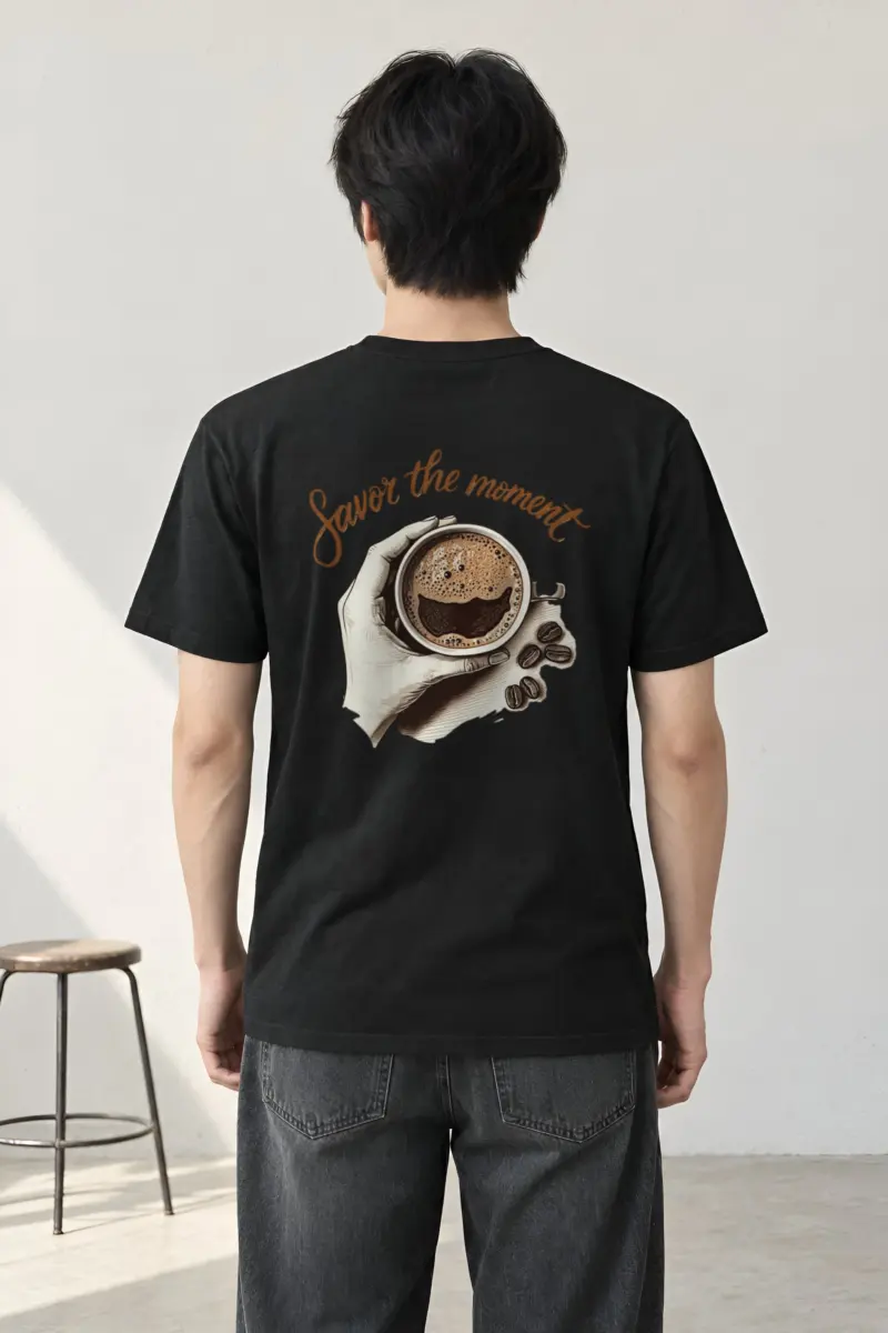 "Coffee Break Ritual" Heavyweight Unisex Crewneck T-shirt