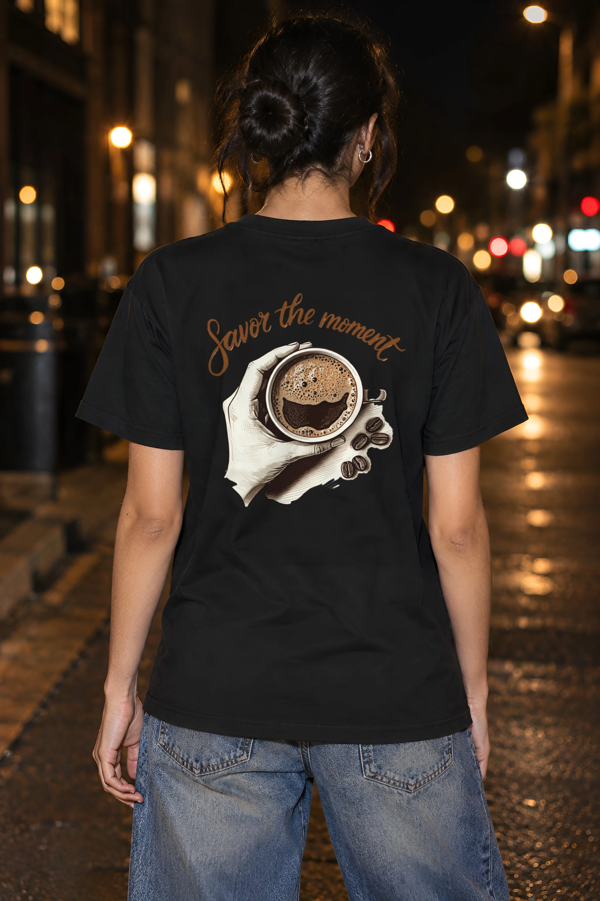 "Coffee Break Ritual" Heavyweight Unisex Crewneck T-shirt