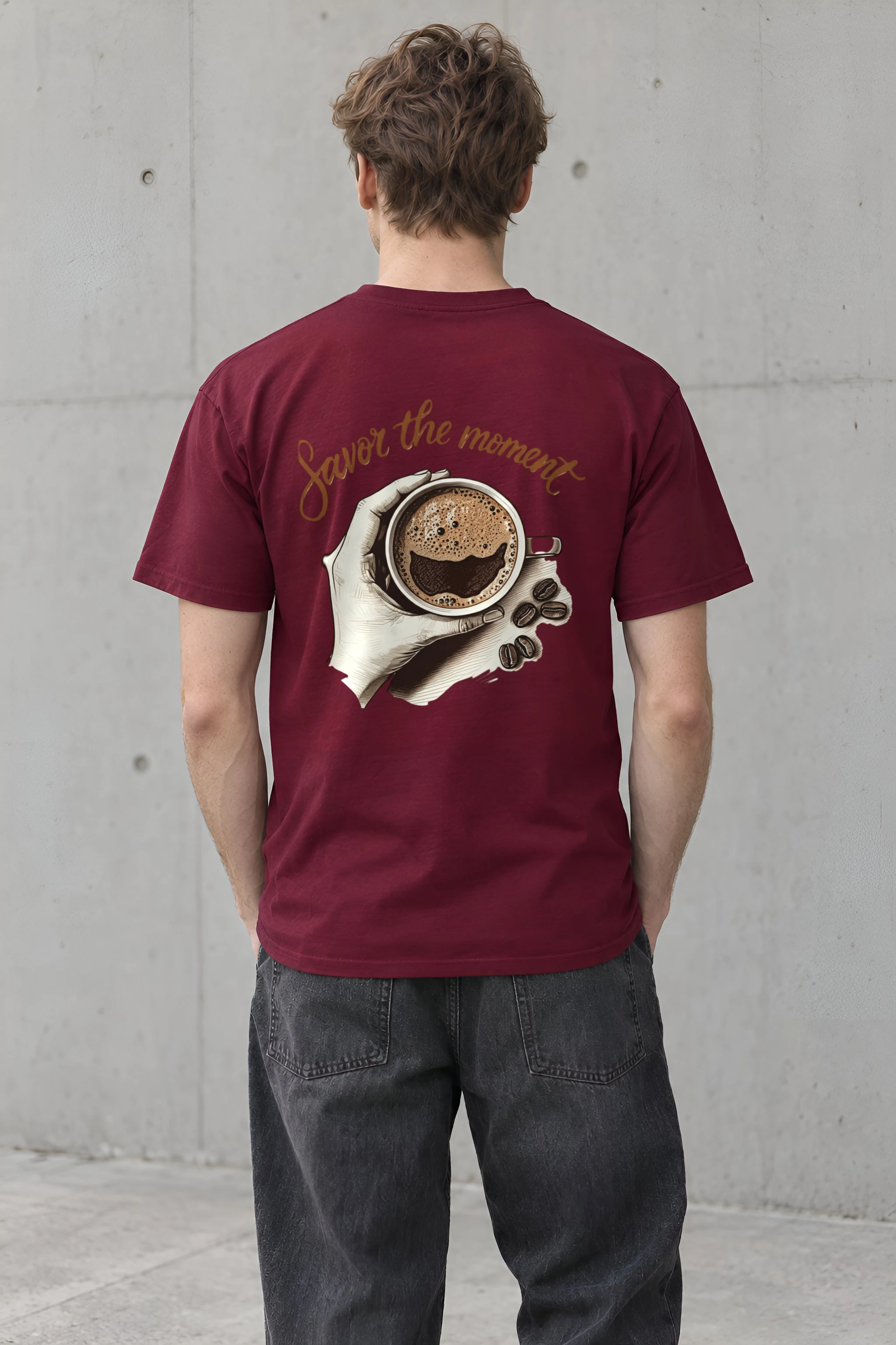 "Coffee Break Ritual" Heavyweight Unisex Crewneck T-shirt