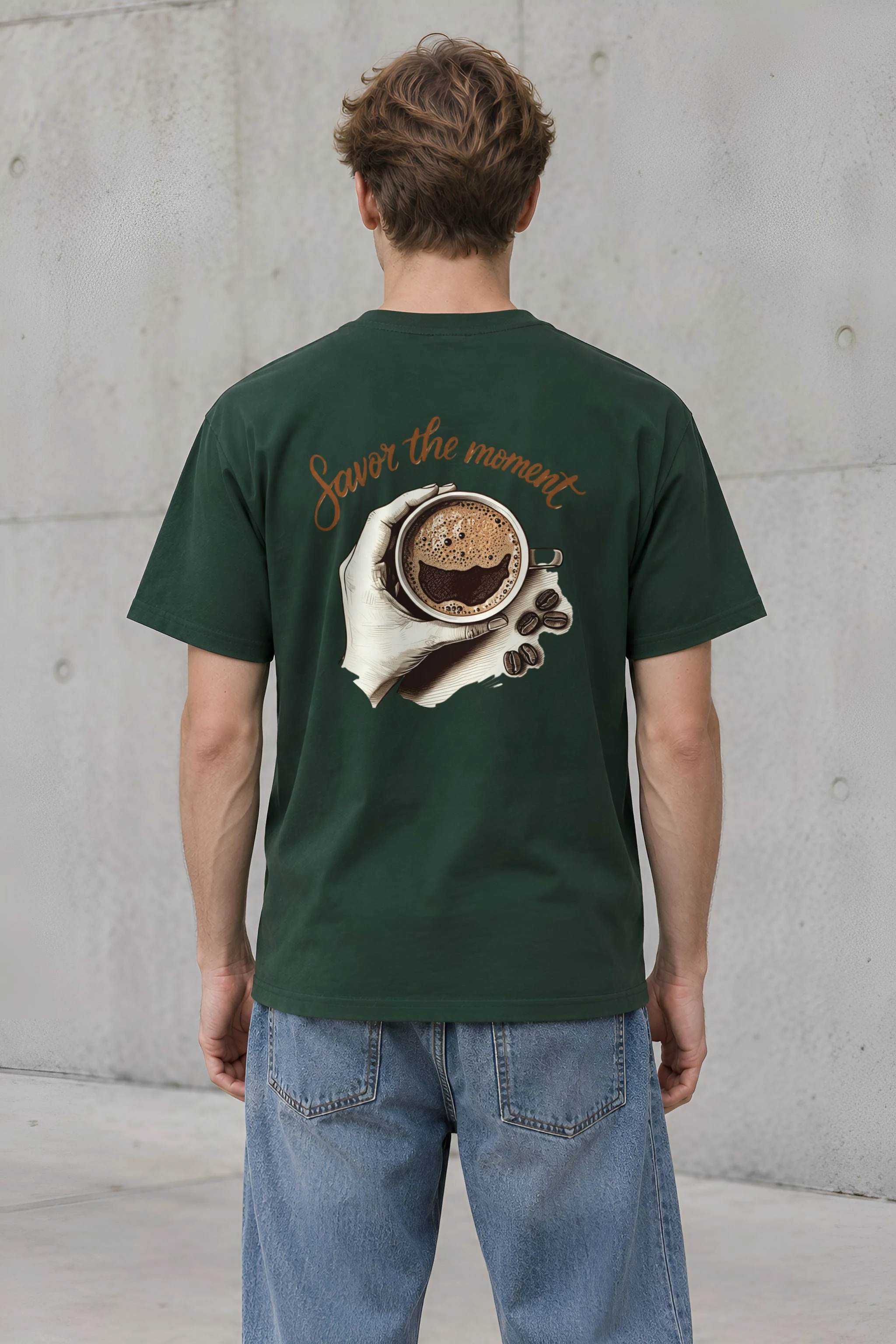 "Coffee Break Ritual" Heavyweight Unisex Crewneck T-shirt