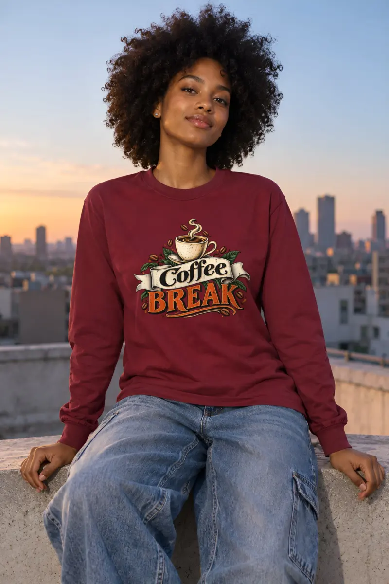 "Coffee Break" Unisex Longsleeve T-shirt