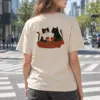 "Coffee Cat Break" Heavyweight Unisex Crewneck T-shirt | Gildan 5000