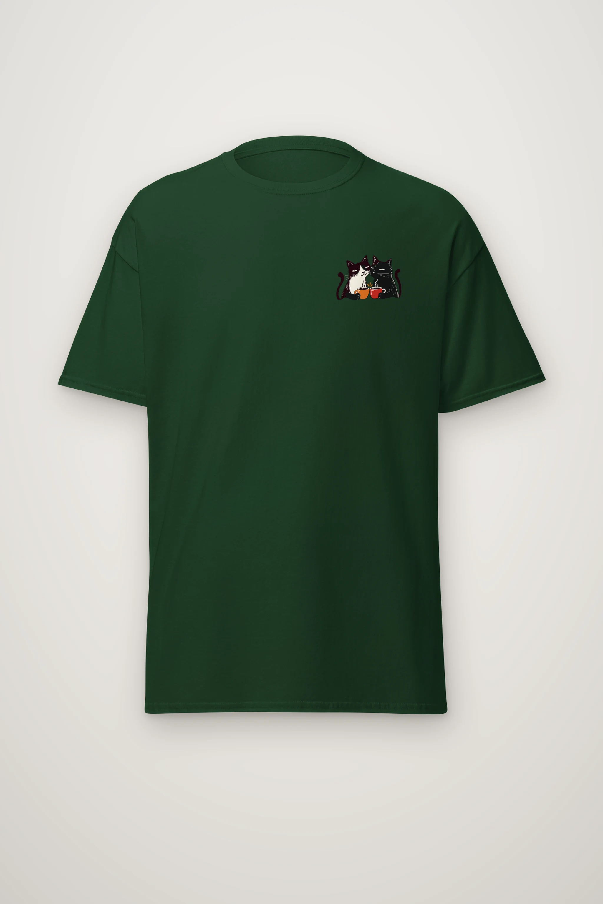 "Coffee Cat Break" Heavyweight Unisex Crewneck T-shirt