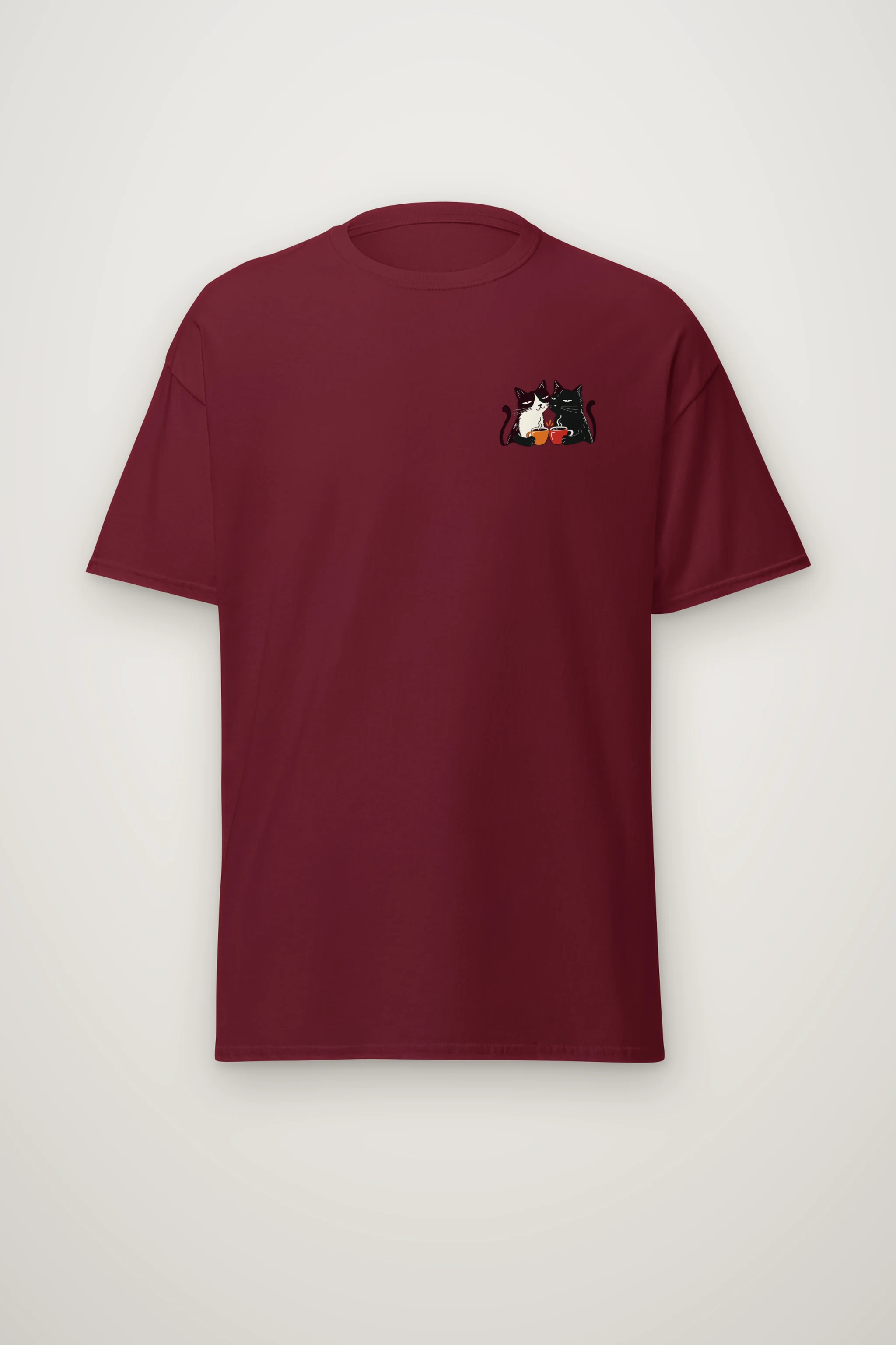 "Coffee Cat Break" Heavyweight Unisex Crewneck T-shirt