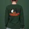 "Coffee Cat Break" Unisex Longsleeve T-shirt